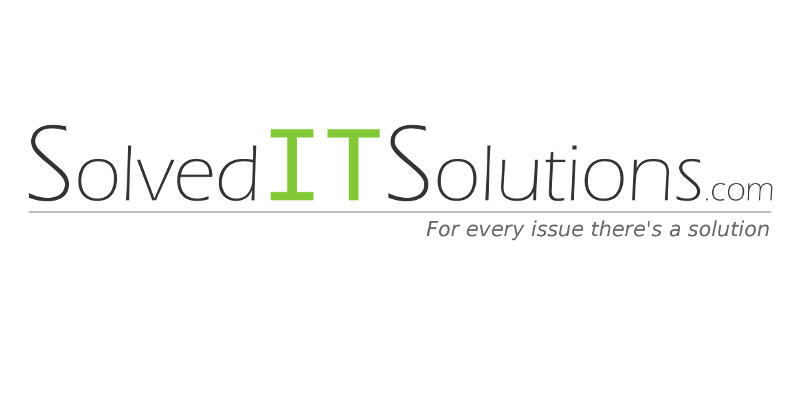 SolvedITSolutions.com | For every issue there's a solution
